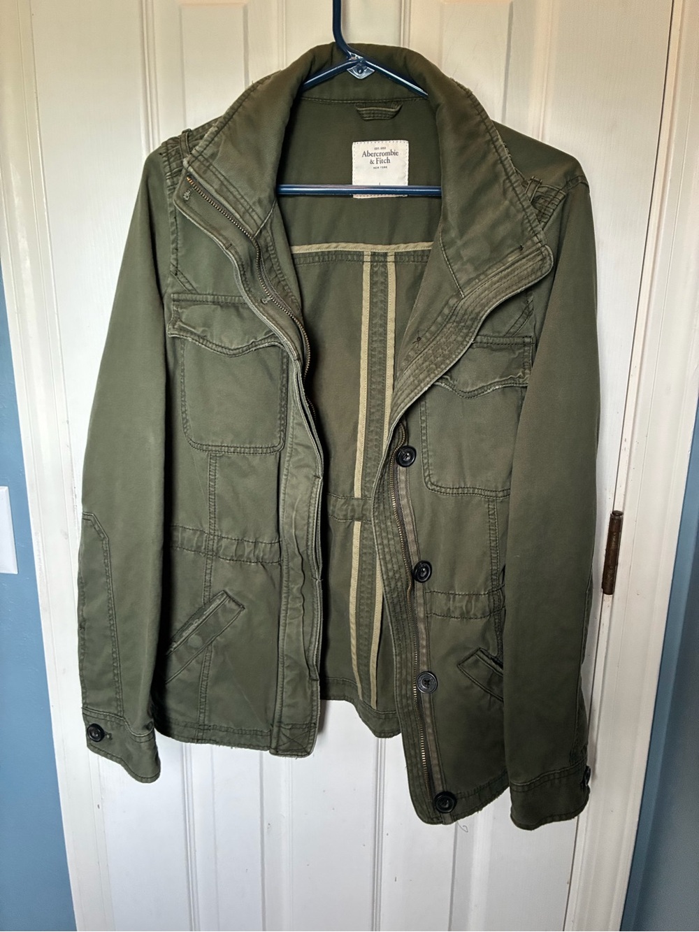 Abercrombie and Fitch green jacket size L